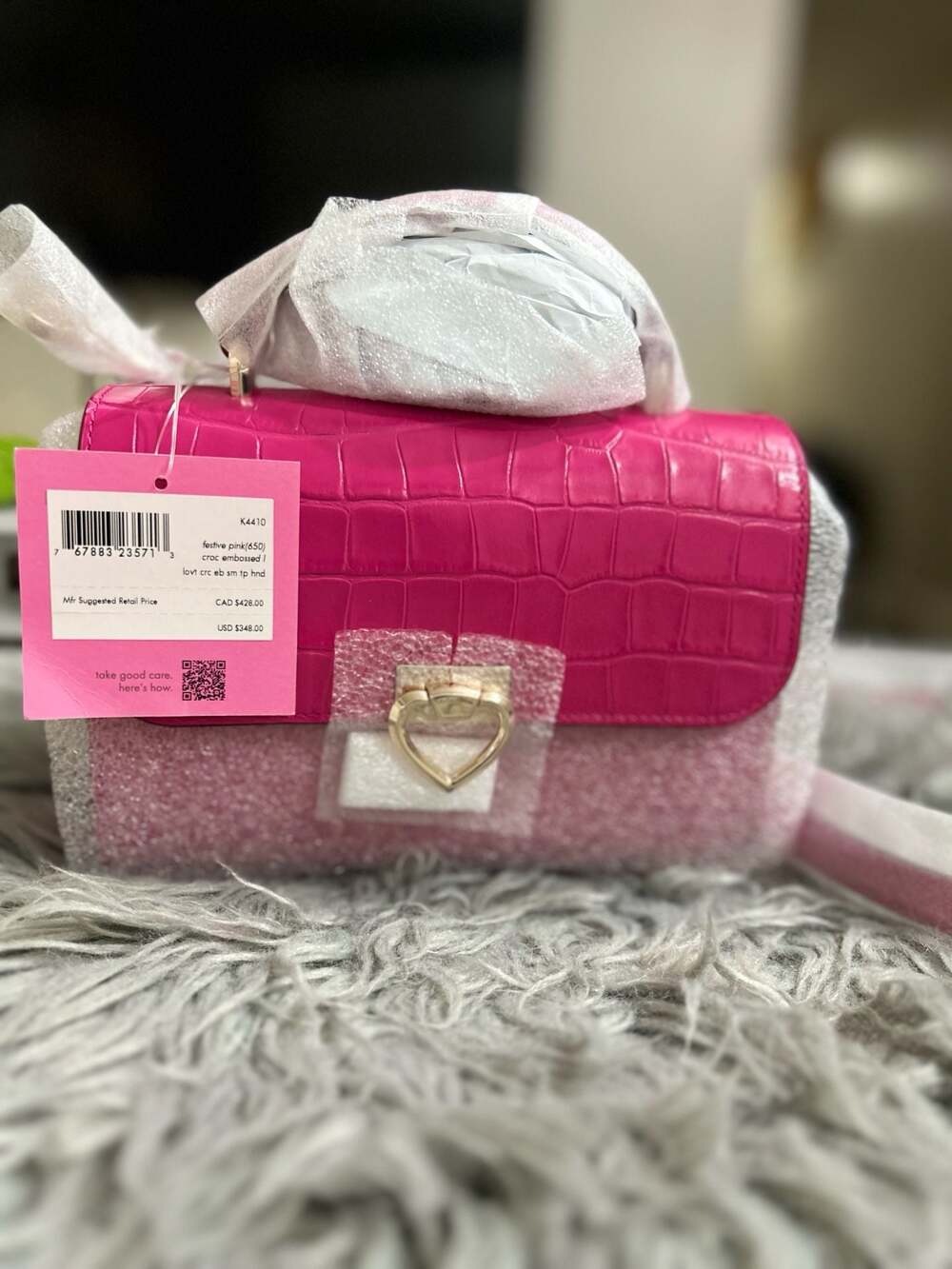 Kate Spade Pink Staci Square Crossbody Bag